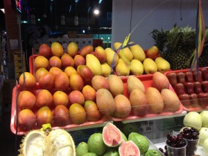 Fruits abound at the night markets