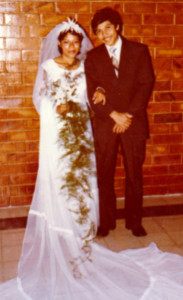 My mom and dad at their wedding